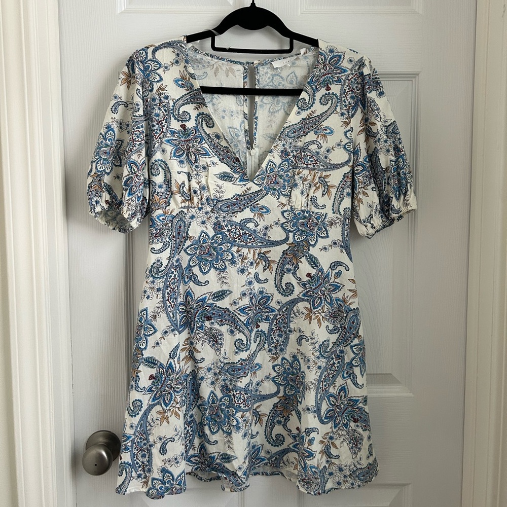 Floral Paisley V-Neck Romper